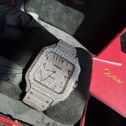 Cartier Moissanite Watch