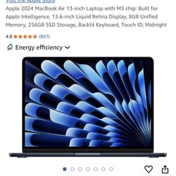 2024 Apple MacBook Air (LIKE NEW!!)