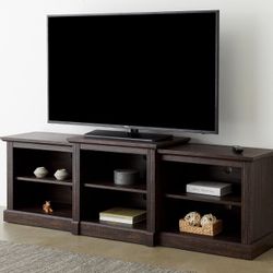 ROCKPOINT 70inch Classical TV Stand Storage Media Console Entertainment Center for TVs up to 80,Espresso