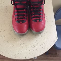 Red Jordan Retro 10s size 10.5