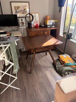 World Market MCM dining table 36” x 36”