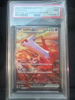 Combo PSA 9 2024 POKEMON SURGING SPARKS LATIOS 203 And  LATIAS 239