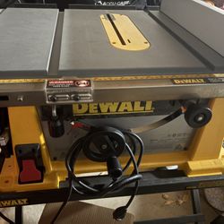 Dewalt DW744 Table Saw , M12  M Spector 360, 3 Plane Laser With Battery And Charger 