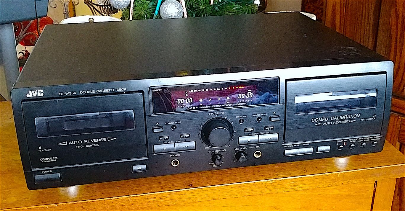 JVC TD-W354 Dual Deck Cassette Tape Player/Recorder Dubbing Dolby