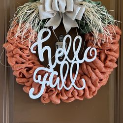 Fall Pumpkin Wreath 