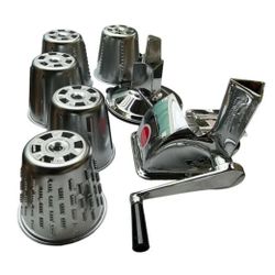 Healthy Gourmet Kitchen Cutter Manual Food Processor + 5 Cones King Kutter