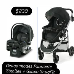 Graco Modes Pramette - Travel System Stroller and Car Seat