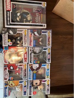 Funko Pop Marvel Spider-Man Bundle – Scarlet Spider, Spider-Punk, Black Suit + Variants