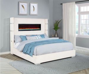 UPHOLSTERY PLATFORM BED NEW IN BOX