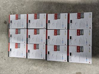 12 new Prescolite LiteBox Edge-Lit 4" Round LED Downlights LBSE-4RD-RM-30K8-WH