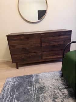 Midcentury modern dresser and nightstand by Ashley Furniture
