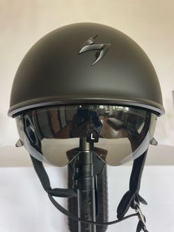 Scorpion EXO-C90 Motorcycle Half Helmet - Matte Black - Size Large - NWOB