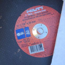 14" Gas Saw Abrasive Hilti Blades 1/8" x 20mm (7 Blades)