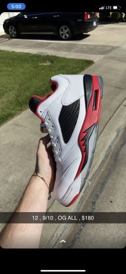 Jordan 5 Fire Red Low 