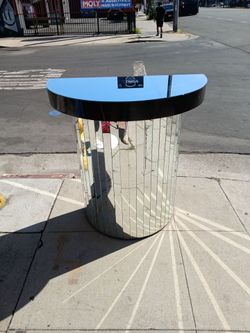 mirrored cocktail bar