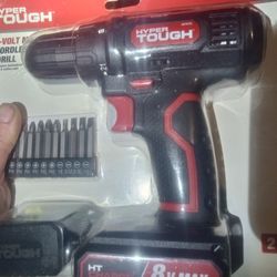 HyperTough Battery Drill Set With Battery And Charger