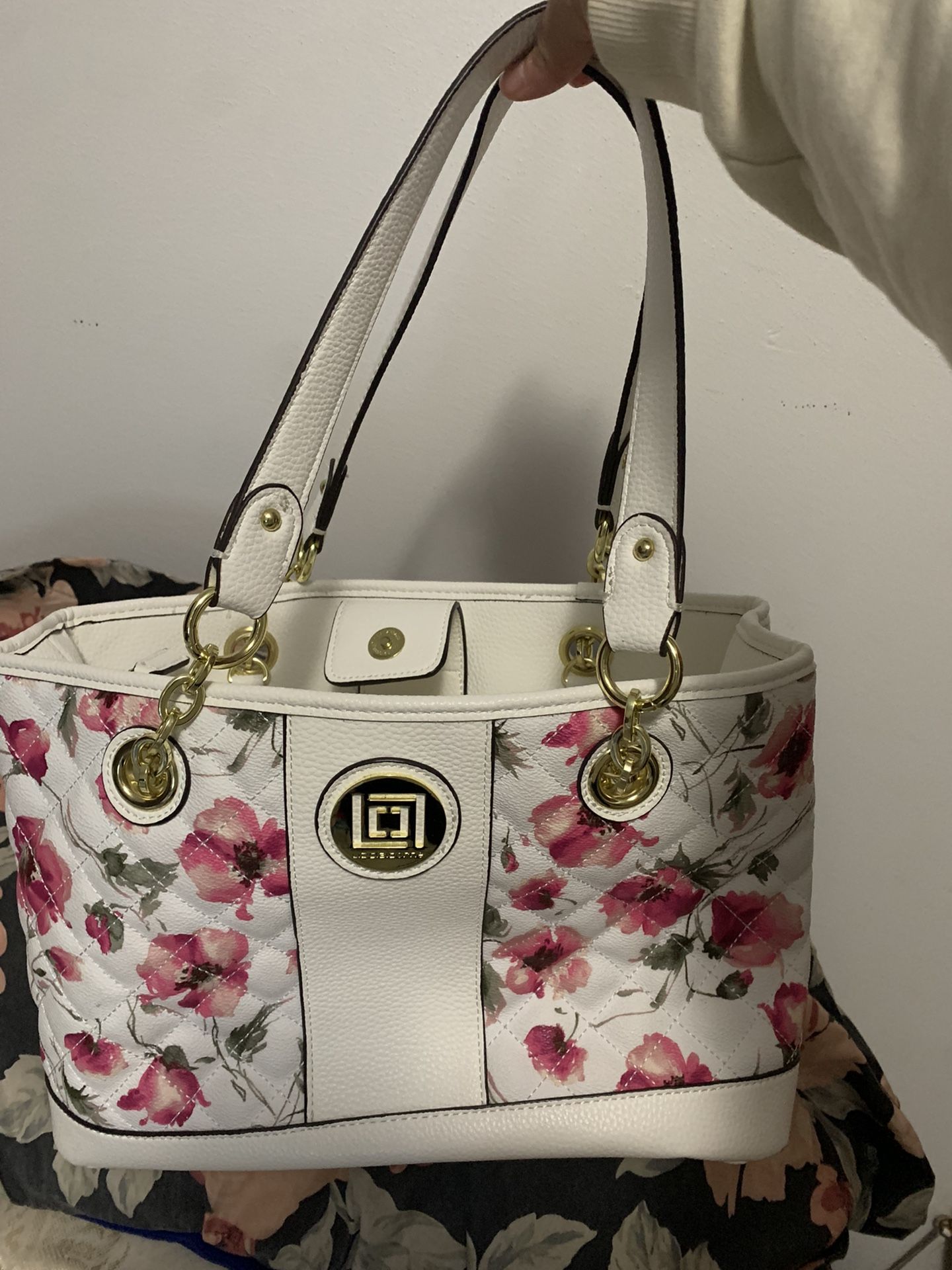 White Rose Purse