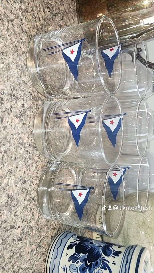 COCKTAIL CUPS 3 BIG 3 SMALL
