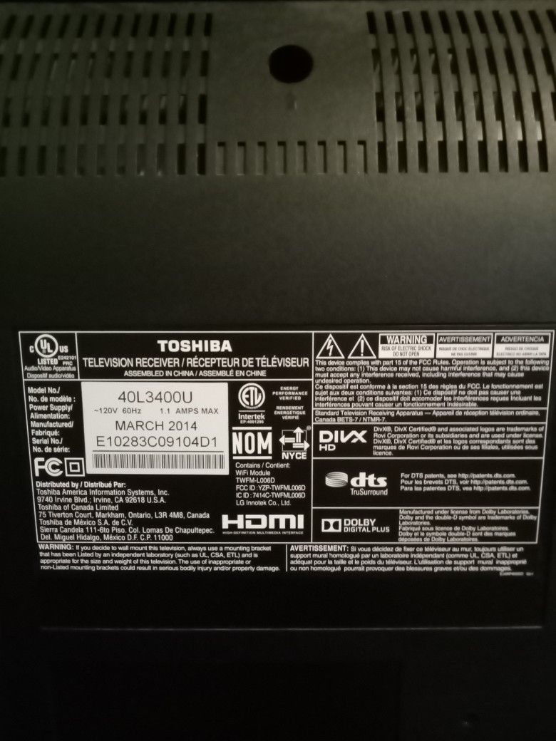 Toshiba Tv