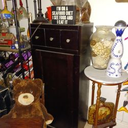 42inht By18inwd Wood Cabinet 3 Sm.draws 20 Firm Look My Post Alot Items