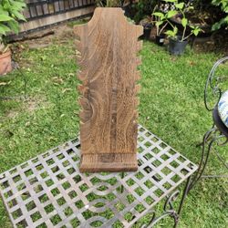 Multiple necklace display.