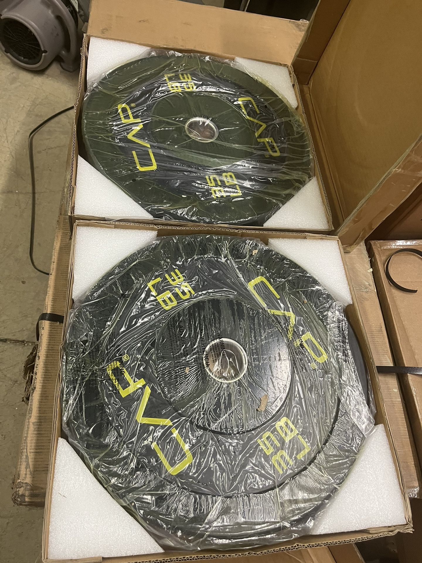 BRAND NEW - Set of 2 - 35lb CAP Barbell Olympic Rubber Bumper Plates