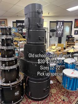Drum Cases $20-$30 each