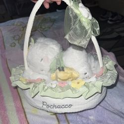 Pochacco Sleeping Plushy Basket