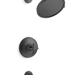 Paces Single Handle 3-Spray Tub and Shower Faucet 1.75 GPM in Matte Black