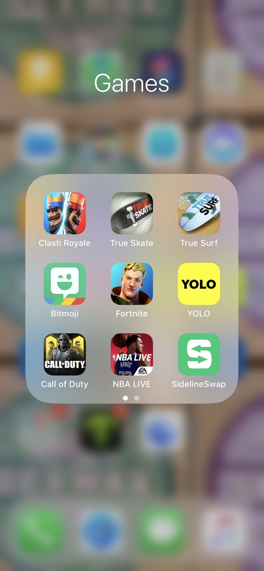iPhone with Fortnite