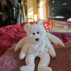 Beanie Babies Halo Bear Rare
