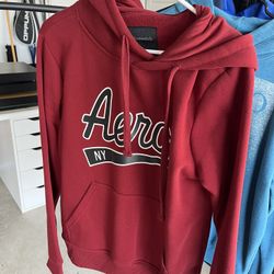 M Red Aeropostale Mens Hoodie/Sweatshirt