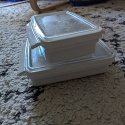 2 Plastic Containers 