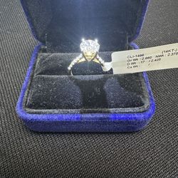 Diamond Ring 2 Carat + 14k Gold Certified 