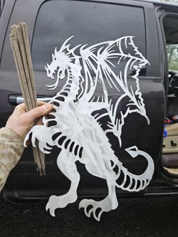 Metal Art Dragon Home Decor Yard Art