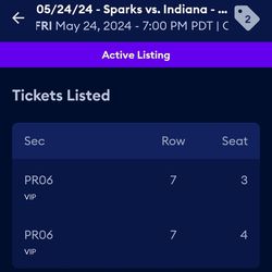 Los Angeles Sparks 5/24 Tickets (2)