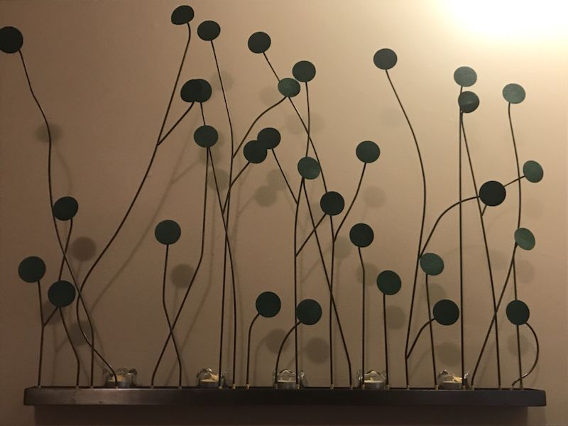 CB2 wall art - hanging weeds