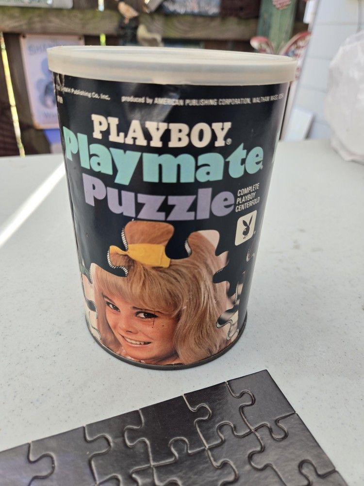 PLAYBOY PLAYMATE JIGSAW PUZZLE Vintage 1967 Miss November Paige Young Complete