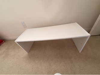 White Closet Shelf Organizer / Shoe Rack – Great Condition