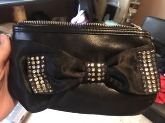 Candies Black Clutch