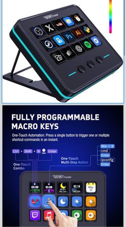 Stream Controller Deck Gaming Streaming Shortcut Keyboard