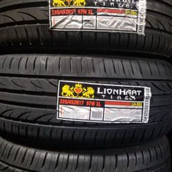 4 New 235/45R17 Lionhart Tires