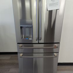 New Open Box  Ge Cafe 27.8 Cu Ft. Smart 4 Door Refridgerator W/ Convertible Drawer. 1 Year Warranty.