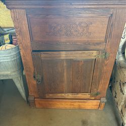 Antique ice chest