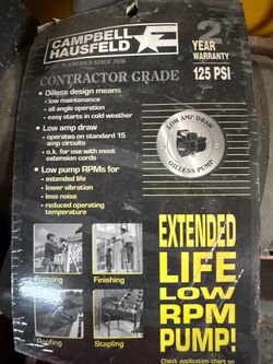 Campbell Hausfeld Contractor Grade Air Compressor