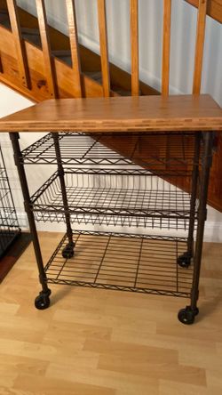 Kitchen Island with oak top