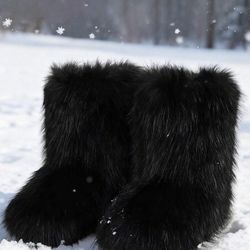 Fur boots