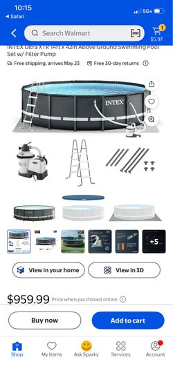 INTEX Ultra XTR 14ft x 42in Above Ground Swimming Pool Set w/ Filter Pump