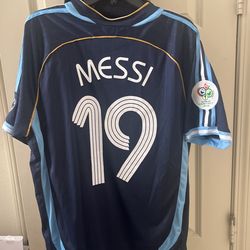 Lionel Messi Argentina World Cup 2006 #19 Away Jersey