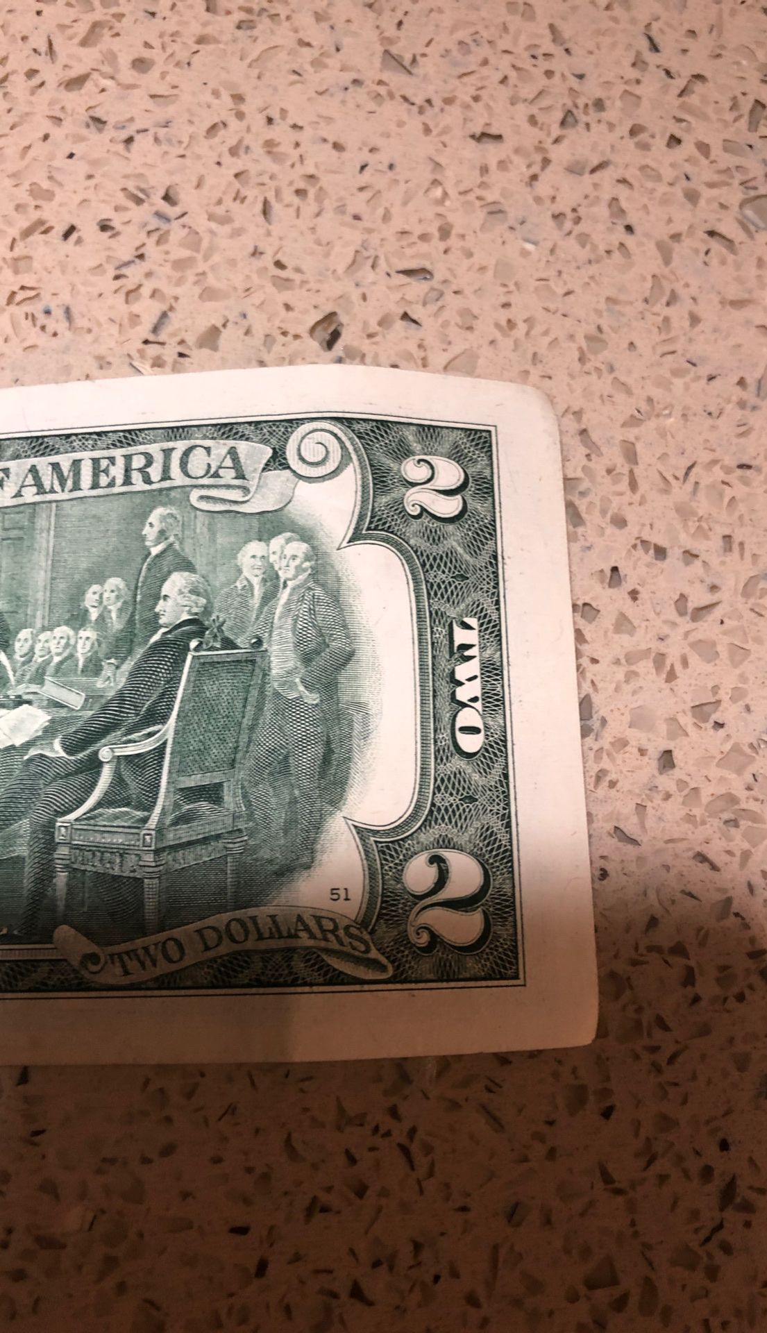 Original 2 dollar bill